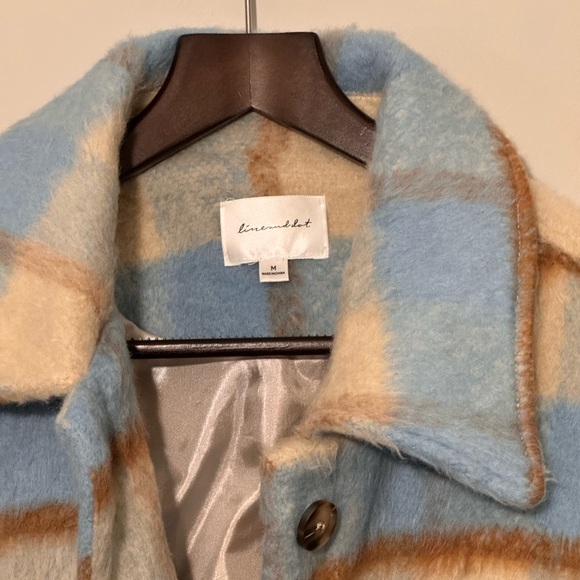 Harrison Jacket in Taupe & Blue by Line & Dot - Picture 5 of 8